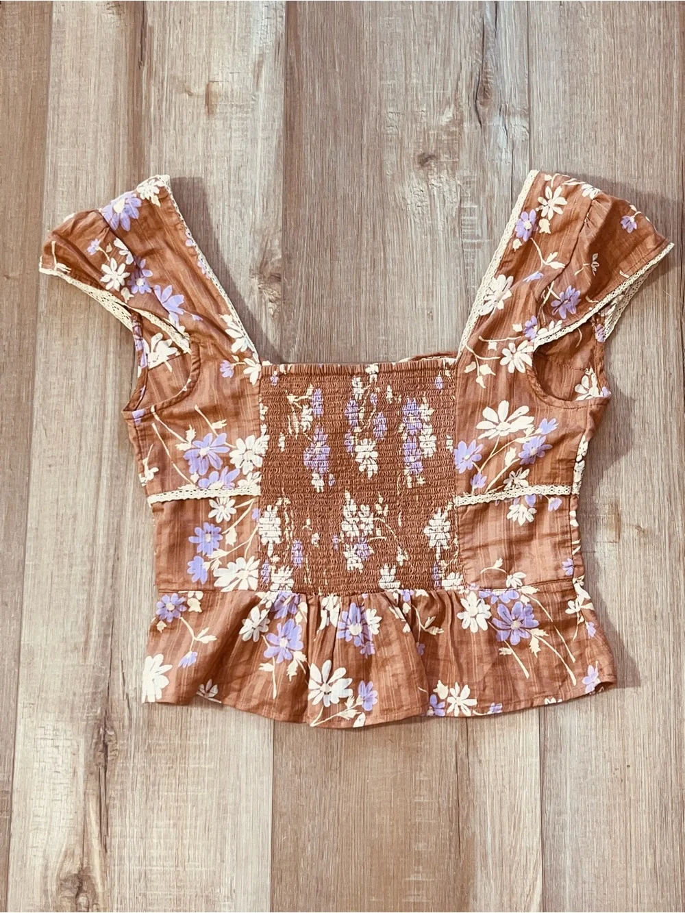 NWT Free People Call Me Baby Front Button Blouse Size Medium